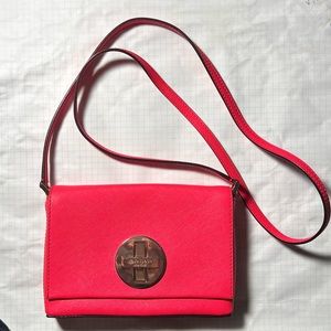 brand new kate spade hot pink leather astor court flap crossbody bag